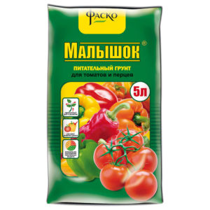 Грунт Малышок для томатов и перцев 5 л ФАСКО